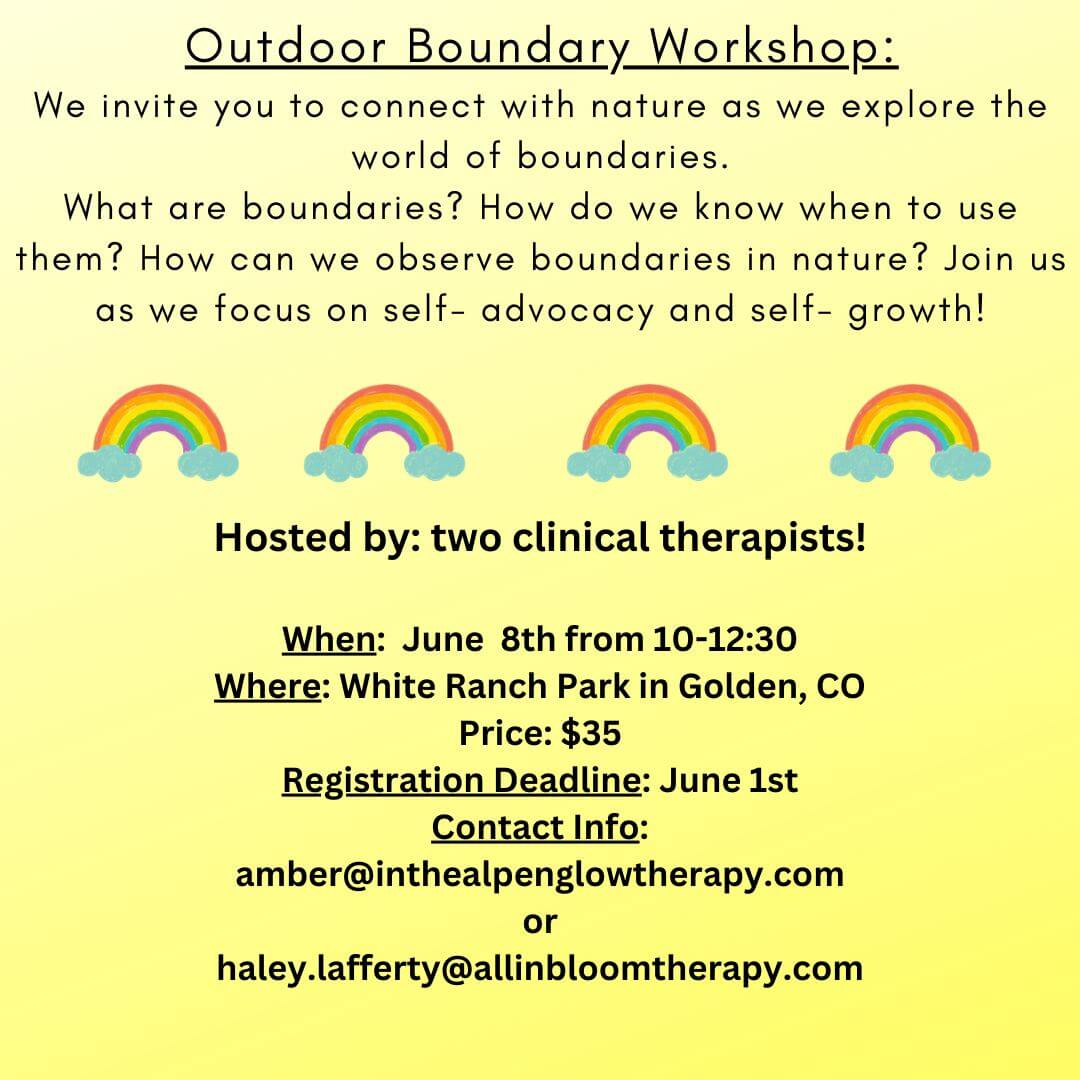 Outdoor Boundary Workshop