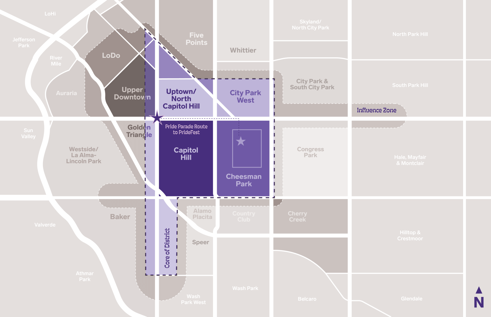 Lavender Hill Cultural District in Denver, CO