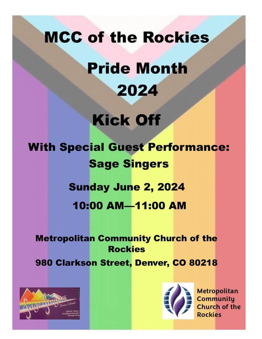MCC of the Rockies Pride Month Kick Off with the Sage Singers
