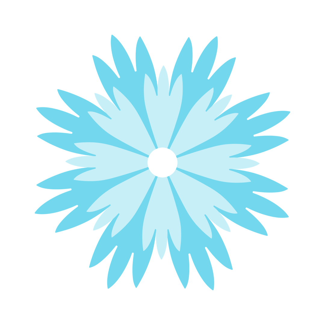 A blue trans colored flower, dedicated to Transgender Day of Remembrance