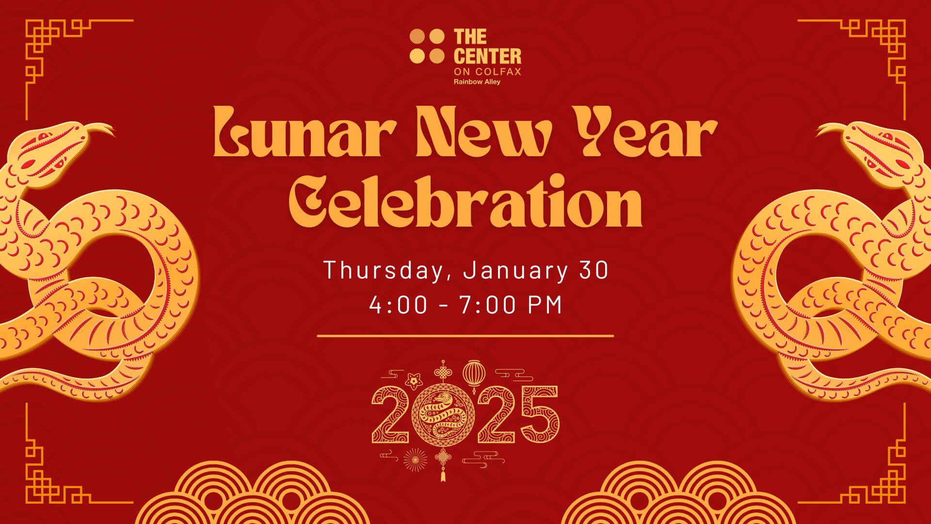 Rainbow Alley's Lunar New Year Celebration - Thursday, January 30, 4:00 - 7:00 PM