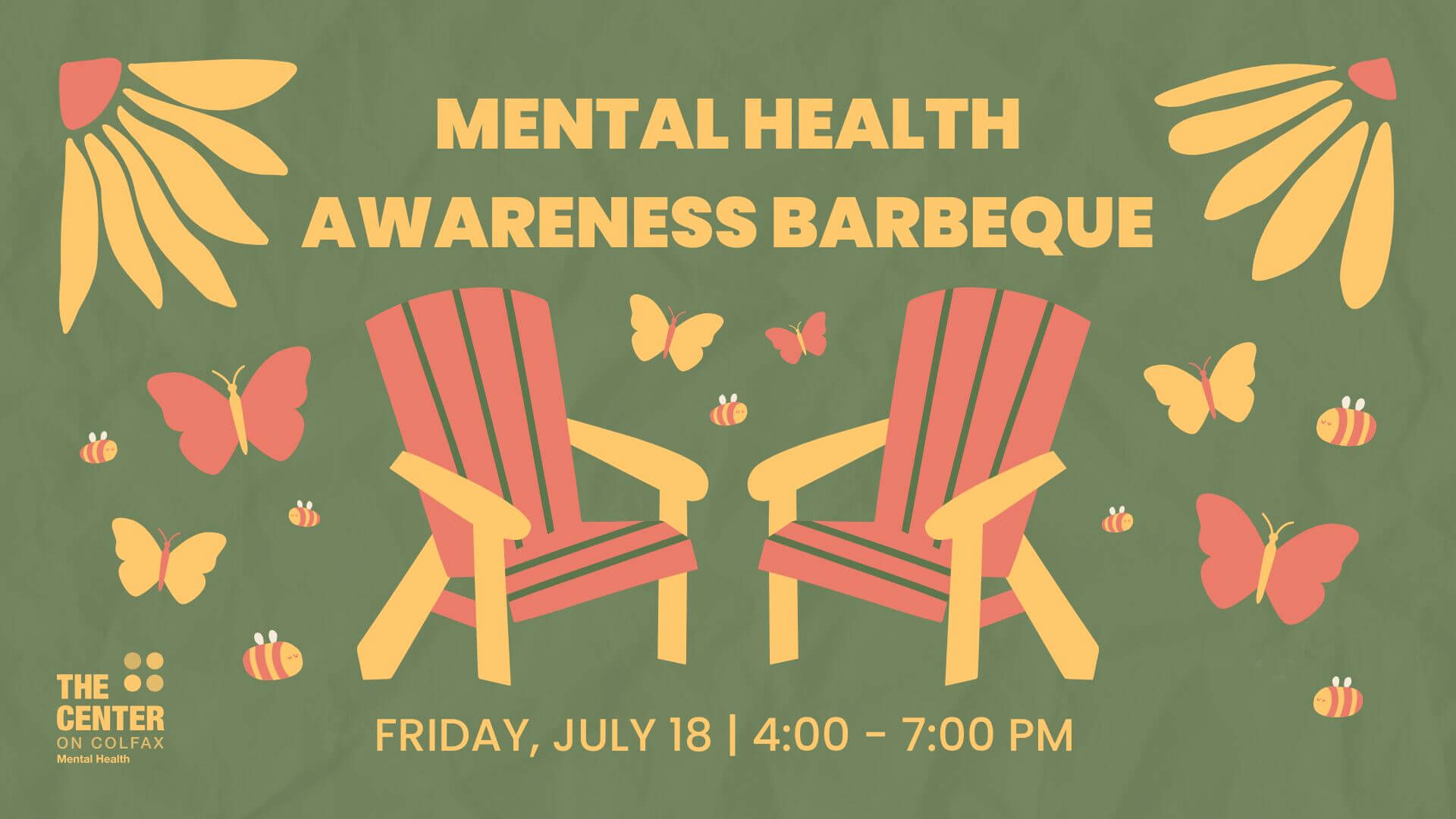 Mental Health Awareness Barbeque - Friday, July 18, 4:00 - 7:00 PM