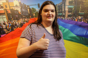 Rachel Doyle, Lesbian Lounge Attendee